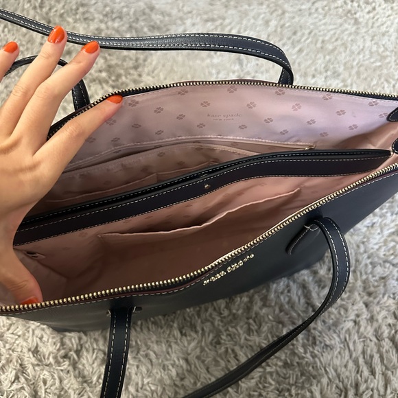 kate Spade Navy Blue Tote Bag - Picture 5 of 6